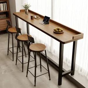 창가 테이블 발코니 홈바 원목 홈카페 조립식 탁자 벽면