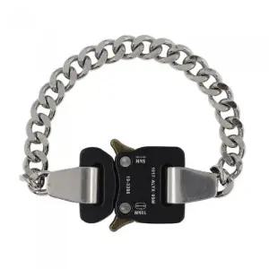 [벨가] 써지컬스틸 힙스터 블랙 버클 팔찌