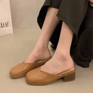 [오노마] ONM 여자 가을 패션 데일리 구두 뮬 블로퍼 코디 데일리