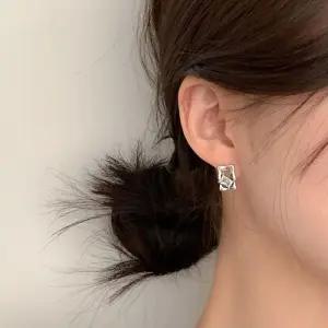 [라일리의류] Rly (925 Silver) Frame cubic earrings E 123