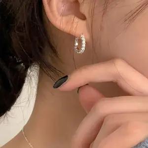 [라일리의류] Rly (925 Silver) Oval stone earrings E 105
