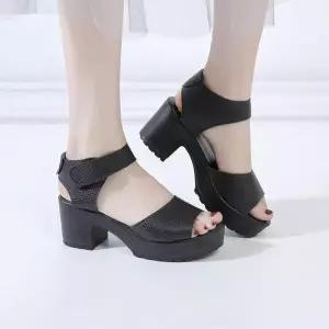 [오노마] ONM 여성 여자 여름 샌틀 통굽 발편한키높이