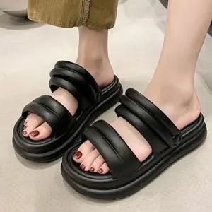 [오노마] ONM 귀여운 여성 외출 슈즈 가벼운 소재 통굽 슬리퍼