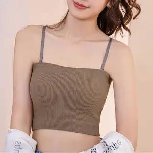 [오노마] ONM 여자 여름 단체 댄스복 코디 캡 내장 브라 크롭 나시