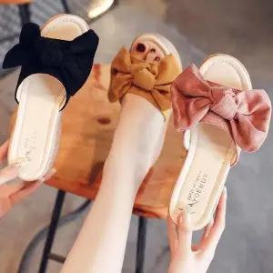 [오노마] ONM 슬리퍼 통굽 왕리본