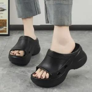 [오노마] ONM 적당한 굽 가벼운 편안한 여성용 베이직 슬리퍼