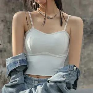 [오노마] ONM 절개 더블끈 크롭 민소매 캡나시 스판 이너나시 심플