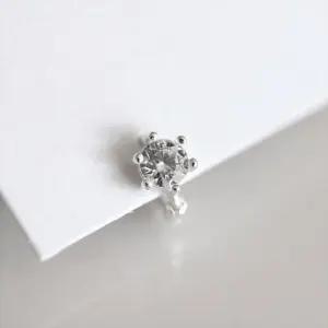 [라일리의류] Rly Silver925 Mini cubic ring earring