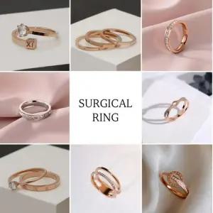 [라일리의류] Rly 여성 3타입 트리플 큐빅링 써지컬 패션 반지 검지반지