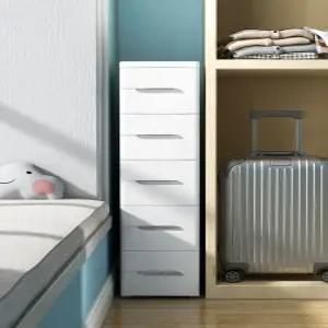틈새 서랍장 슬림 화이트 수납장 좁은 플라스틱 다용도