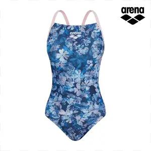 [아레나수영복] 블루아워 여성 원피스 더블 크로스 스트랩백 A6BL1LO01BLU