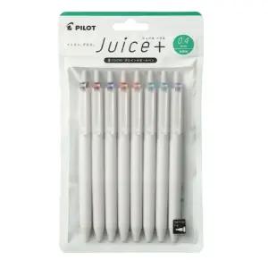파이롯트 쥬스 플러스 0.4mm 8색 세트 젤잉크 볼펜 학생 필기 도구 사무 용품 클립
