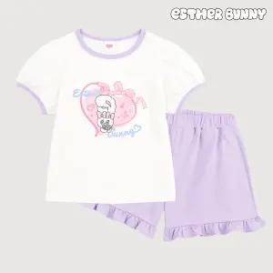 [에스더버니리틀] 베베럽프릴와이드팬츠상하복