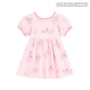 [에스더버니리틀] 리본그레이스링거배색원피스