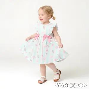 [에스더버니리틀] 민트베리리본프릴원피스