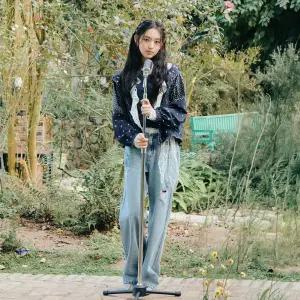 [롯데백화점]써스데이 아일랜드 밴딩 일자핏 데님 팬츠 T262MJE135W