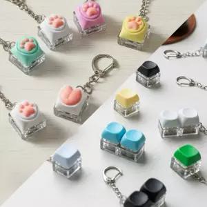 보드게임 피젯 토이 키보드 장난감 푸쉬팝 딸깍이 불빛 클리커 키링 키캡 청축 투명 클릭