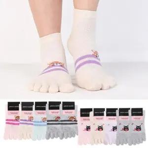 (피에르가르뎅)여성망사발가락양말5족 편직 여름 단목