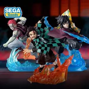 XrossLink 귀멸의칼날 무한성편 탄지로 기유 아카자 피규어 3종 세트