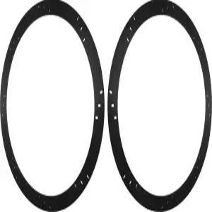 12인치 서브우퍼 스피커 스페이서 깊이 익스텐더 확장 링 - 두께 1/4인치 ID 11 1/8인치 OD 12 7/8인치 1쌍