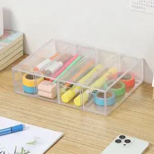 투명 다용도 안경 보관함 화장품 사무실 먼지 차단 거실수납장