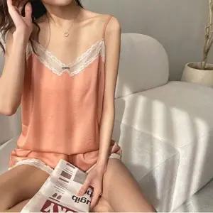 여성 여름 아이스 파자마 홈웨어 상하 세트 잠옷 슬립 (HSJ-WEAFB77)