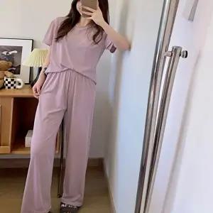 6컬러 아이스 여자 냉감 반팔 잠옷 세트 여름 홈웨어 (HSJ-WFICGJ0)