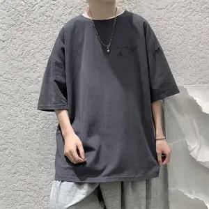 행성 프린팅 오버핏 심플 반팔 티셔츠 IS-TS51