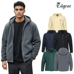 엣지애 남성 겨울 보아털 안감 후드 풀집업 방한 점퍼 MCOW5WS7223