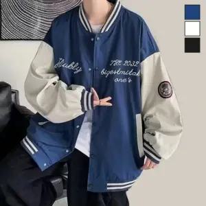 항공 오버핏 캐주얼 남성 야구 점퍼 LED-RSIS-187