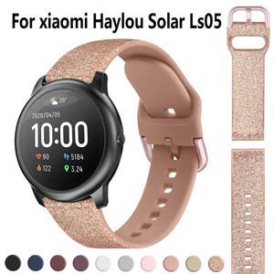 Xiaomi Haylou Solar LS05 용 20mm 스트랩 RS4 Plus RT2 LS10/02 시계 컬러 스포츠 Smartwatch 밴드