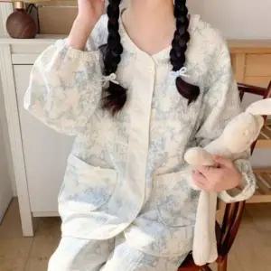 잠옷세트 코크니앵 누빔 겨울 홈웨어 잠옷 파자마 수면 커플 실내복