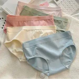 데일리 코튼 팬티 5종세트 순면 삼각 민감피부용 무자극 여성팬티 학생속옷 요일별