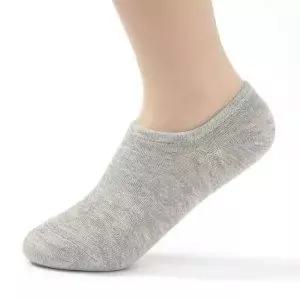 [에이치플러스몰]페이크삭스 덧신 20켤레 실리콘덧신 논슬립 그레이 용