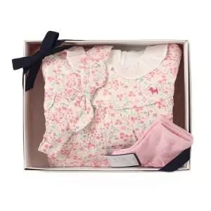 [롯데백화점]블루독베이비 PK로맨틱세트바디수트+양말선물세트 46170-040-17+46170-011-05 출산백일돌선물