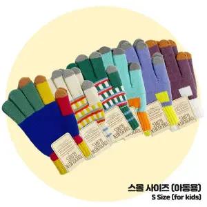 어린이 TGC855T9 컬러 스크린터치 패턴 장갑 어린이 요술장갑 S