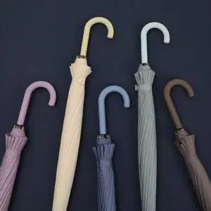 튼튼한 여성장우산 우산집 자동 장우산 파스텔 포함 1