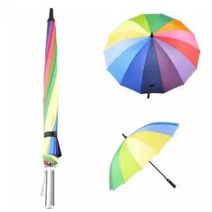 우산 자동 고급선물용 골프우산 장우산 60무지개일자