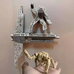 프로젝트 헤일메리 피규어 로키 그레이스 우주선 장식 소장용 냉장고 자석 굿즈