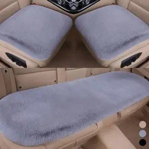 [하프클럽/]방석 겨울 털방석 세트 차량용 시트커버 3P