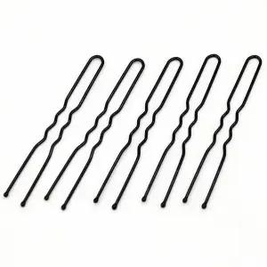 [에이치플러스몰]TBZ 웨이브 U핀 7cm 100개 올림머리 똥머리 유핀