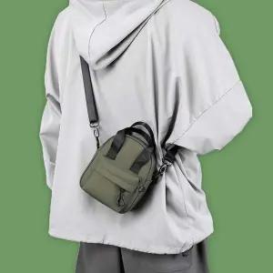 WL 미니 크로스 백 여행용 여자 남자 캐주얼 가방 카키 여자크로스백