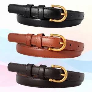 WL 여성 벨트 패션 허리띠 원피스 커피 브라운 블랙