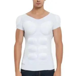 남자반팔런닝 남자 몸매 뱃살 보정 가슴 이너 웨어 반팔 런닝