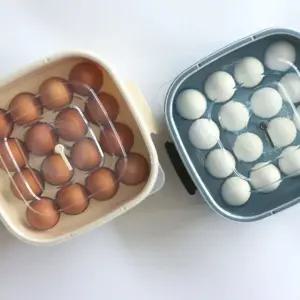 구입날짜 표시기능 16구 계란보관 납작 트레이 케이스 사용이편리한 실용적