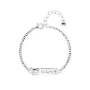 통통 로니 탄생석 실버 미아방지 팔찌 LWS25003S