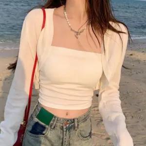 비치웨어 커버업 볼레로 가디건 여름용 아우터 시원한 긴팔 크롭 바캉스