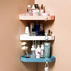 코너 선반 부착식 정리대 욕실 주방 다용도