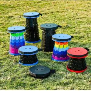 아코디언 접이식 휴대용 간이 의자(블랙색상)