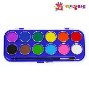 키즈맘아트 YTD890X1 12색 고체물감-2개